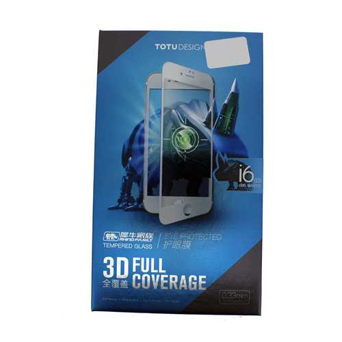 Защитное стекло (Totu) Apple iPhone 6 Plus/6s Plus, Rhinoceros family/3D Eye, белый 2