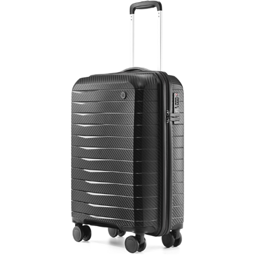 Чемодан, NINETYGO, Lightweight Luggage 20'', 6941413216326, 2,4кг, 39л, 56×39×21 см, Черный 1-satelonline.kz