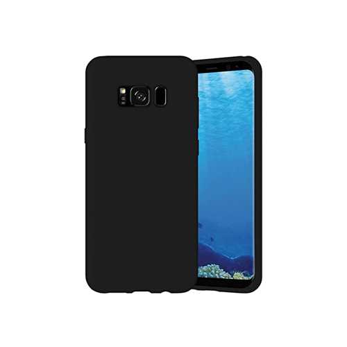 Чехол Samsung S8 Plus (2017), силиконовый, черный 1-satelonline.kz