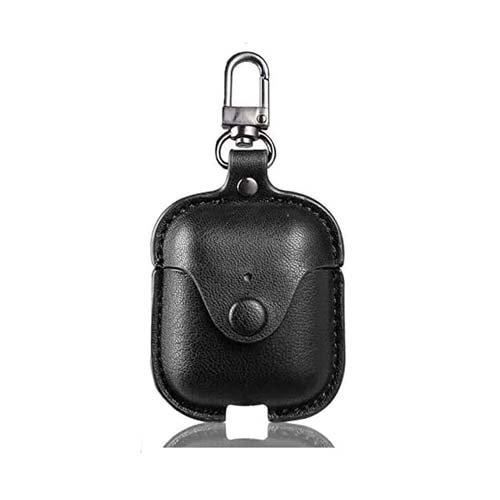 Leather case for Apple AirPods, Black 1-satelonline.kz