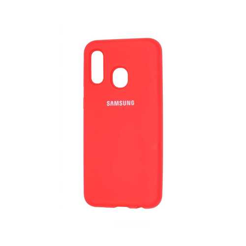 Чехол Samsung Galaxy A40 (2019) Silicone cover, красный 1-satelonline.kz