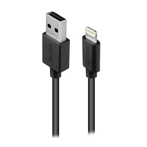 Кабель USB ACME CB1032 Lightning cable, 2m Black 3