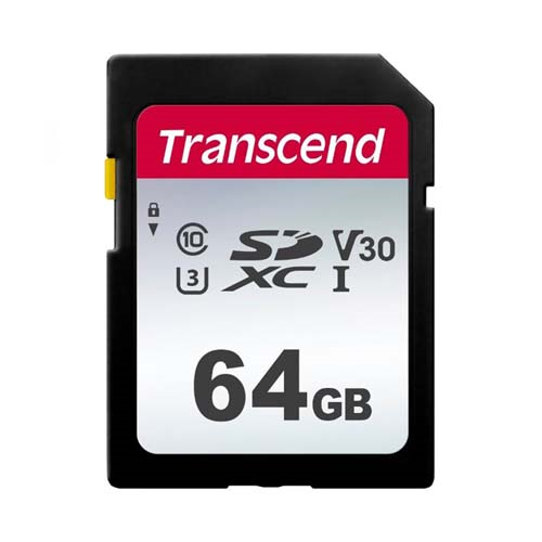 Карта памяти SD 64GB Class 10 U3 Transcend TS64GSDC300S 1-satelonline.kz