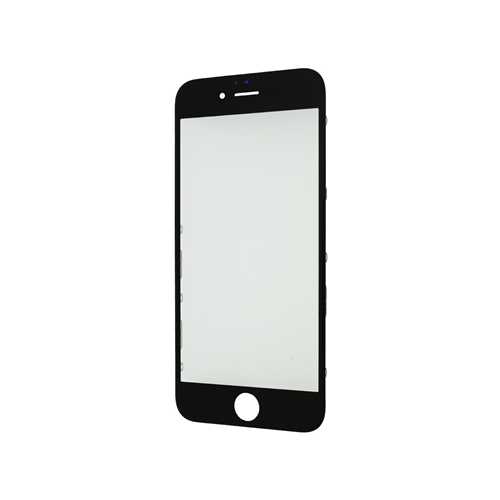 Стекло Apple iPhone 6, с рамкой и ОСА пленкой, черный (Black) (Дубликат - качественная копия) 1-satelonline.kz