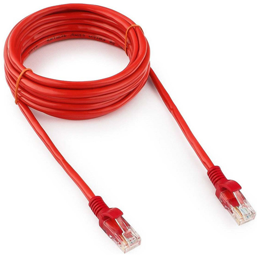 Патч-корд UTP Cablexpert PP12-3M/R кат.5e, 3м, литой, многожильный (красный) 1-satelonline.kz
