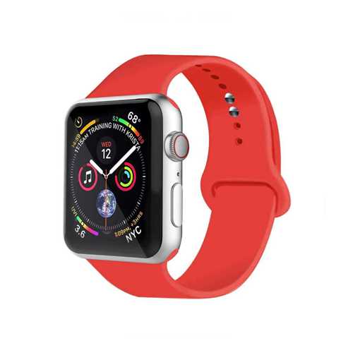 Спортивный ремешок Apple Watch 42-44мм Red Sport Band, красный 1-satelonline.kz