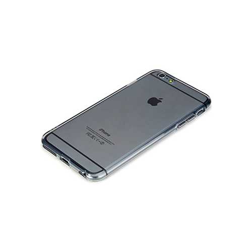 Чехол Rock Apple iPhone 6 Plus/6s Plus, TPU Slim Jacket, прозрачный черный (Transparent Black) 3
