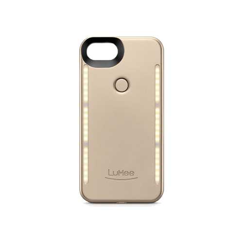 Чехол (LuMee) iPhone 7, LED lighting, золотой 2