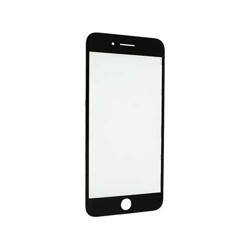 Стекло Apple iPhone 8 Plus, с рамкой и ОСА пленкой, черный (Black) (Дубликат - качественная копия) 1-satelonline.kz