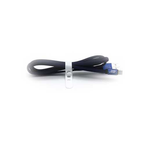 Кабель USB - Micro USB, 3А, 1м, в нейлоновой оплетке синий, BoraSCO (VSP) 1-satelonline.kz