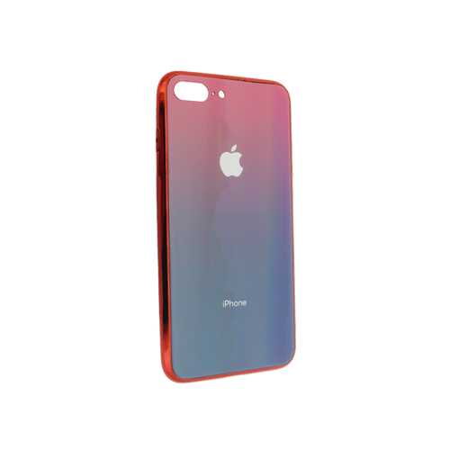 Чехол Apple iPhone 7 Plus/8 Plus, силиконовый, хамелеон красно-синий 1-satelonline.kz