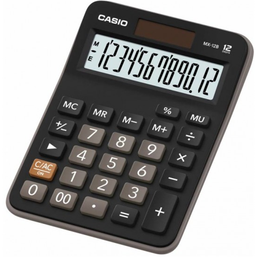 Калькулятор CASIO настольный MX-12B, 12-разрядный, черный 1-satelonline.kz