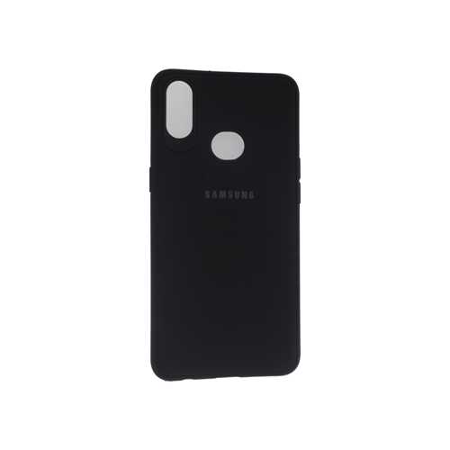 Чехол для Samsung A10s Silicone Case чёрный 1-satelonline.kz