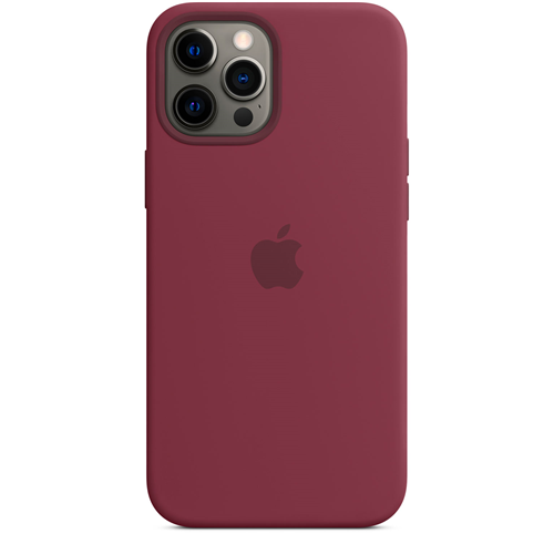 Case Apple iPhone 12/12 Pro silicone dark red 1-satelonline.kz