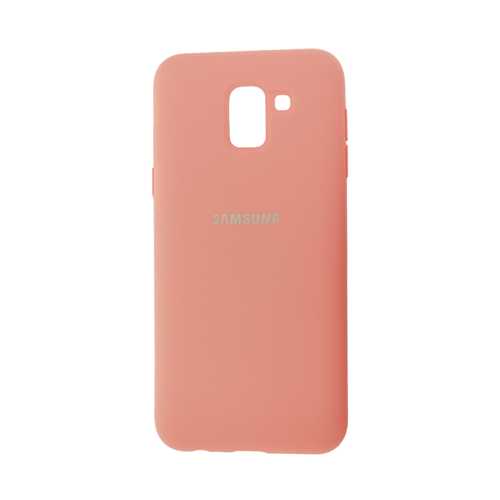 Чехол Samsung Galaxy J6 (2018), Silicone cover, розовый 1-satelonline.kz