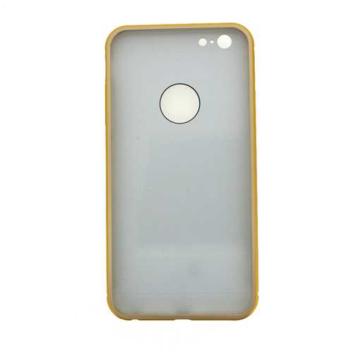 Чехол и Бампер (FASHION) iPhone 6 Plus/6s Plus 2в1 металический бампер, золотистый (Gold) 1-satelonline.kz