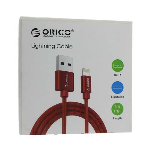 Кабель Lightning ORICO LTF-10-V2-RD 1М, USB2.0, Red 2