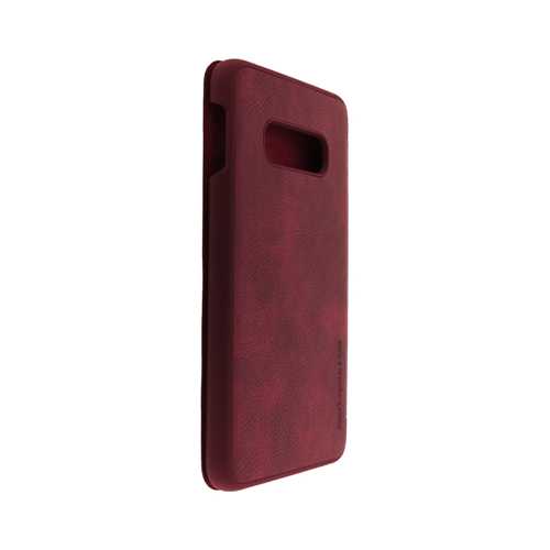 Чехол-книжка Samsung Galaxy S10e кожзам, красный  2
