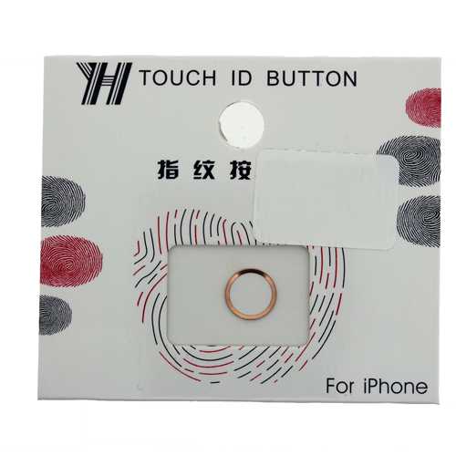 Кнопка сенсорного идентификатора для Apple iPhone 5/5S/6/6S/6 Plus/6S Plus/7/7 Plus, розовое золото 2