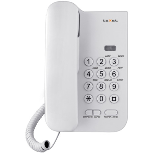Телефон проводной Texet TX-212 серый 2