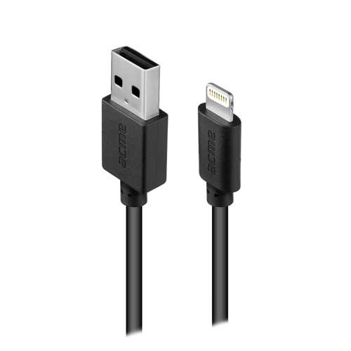 Кабель USB ACME CB1031 Lightning cable, 1m Black 4