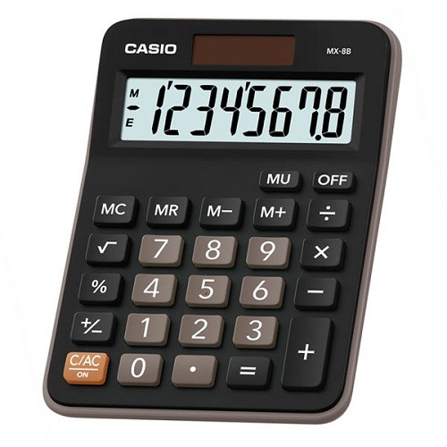 Калькулятор настольный CASIO MX-8B-BK-W-EC 1-satelonline.kz