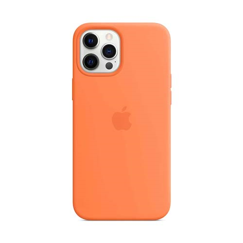 Чехол Apple iPhone 12/12 Pro силиконовый оранжевый 1-satelonline.kz