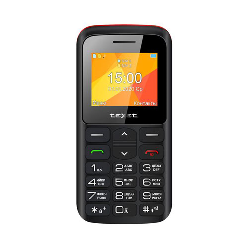 Мобильный телефон Texet TM-B323 черный-красный 1-satelonline.kz