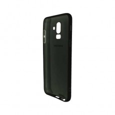 Чехол Samsung Galaxy J8 (2018), гелевый, черный-прозрачный