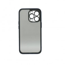 Чехол для IPhone 13Pro, Keephone прозрачный c голубой окантовкой