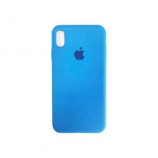 Чехол Apple iPhone XS Max Silicone Case (полный) темно-синий