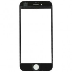 Стекло Apple iPhone 6/6s, черный  (Дубликат - среднее качество)
