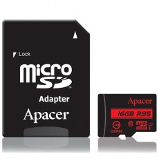 Карта памяти Apacer AP16GMCSH10U5R 16GB + адаптер