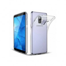 Чехол Samsung A8 (2018), силиконовый, прозрачный