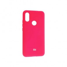 Чехол Xiaomi Redmi 7, Silicone cover, ярко-розовый