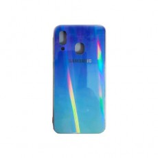 Чехол Samsung Galaxy A40 (2019) силиконовый, хамелеон голубой
