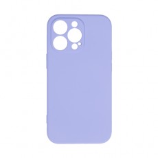 Чехол для IPhone 13Pro, силиконовый, сиреневый с защитой камеры