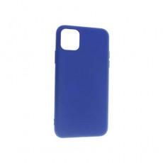 Чехол силиконовый BoraSCO Soft Touch с микрофиброй для iPhone 11 Pro Max (синий)
