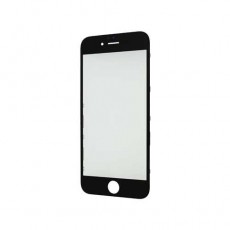 Стекло Apple iPhone 6, с рамкой и ОСА пленкой, черный (Black) (Дубликат - качественная копия)
