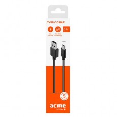 Кабель USB ACME CB1042 USB type-C cable, 2m Black,