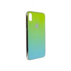 Чехол Apple iPhone Xs Max, силиконовый, хамелеон бирюзовый