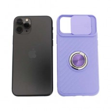 Чехол Apple iPhone 11 Pro силиконовый, сиреневый защита для камеры