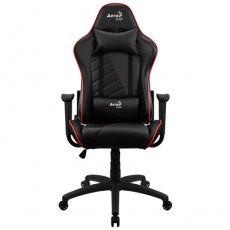 Игровое компьютерное кресло, Aerocool, AC110 AIR BR, Искусственная кожа PU AIR, (Ш)53*(Г)54*(В)121 (131) см, Чёрно-Красный