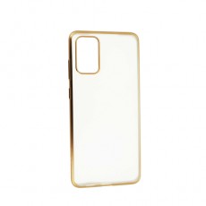 Чехол Samsung Galaxy S20+ силиконовый прозрачный, золото