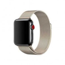 Ремешок Milanese Apple Watch 42-44 метал. золото