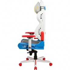 Игровое компьютерное кресло, DX Racer, AIR/R1S/WRB, Сетчатый, Механизм качания: топ-ган, Прорезиненные колеса в комплектации, Белый, Красный, Голубой