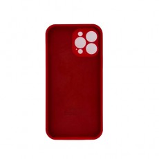 Чехол для IPhone 13 Pro Max, силиконовый, красный, с защитой камеры