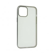 Чехол Apple iPhone 12 Pro Max силиконовый прозрачный, серый