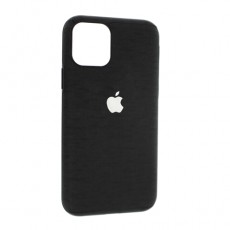 Чехол Apple iPhone 11 Pro силиконовый, черный ткань