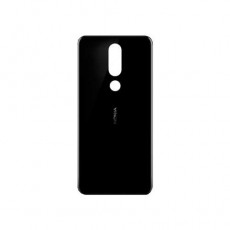 Задняя крышка Nokia 5.1 Plus, черный (Дубликат - качественная копия)